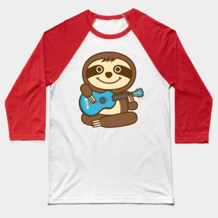 Sloth Ukulele Baseball T-Shirt